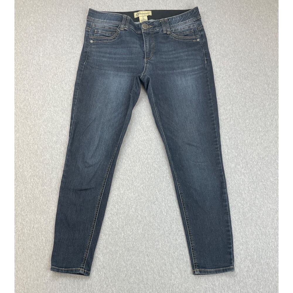 Democracy Jeans Womens 10 Blue Cotton Blend Stretch Ab Technology‎ Skinny